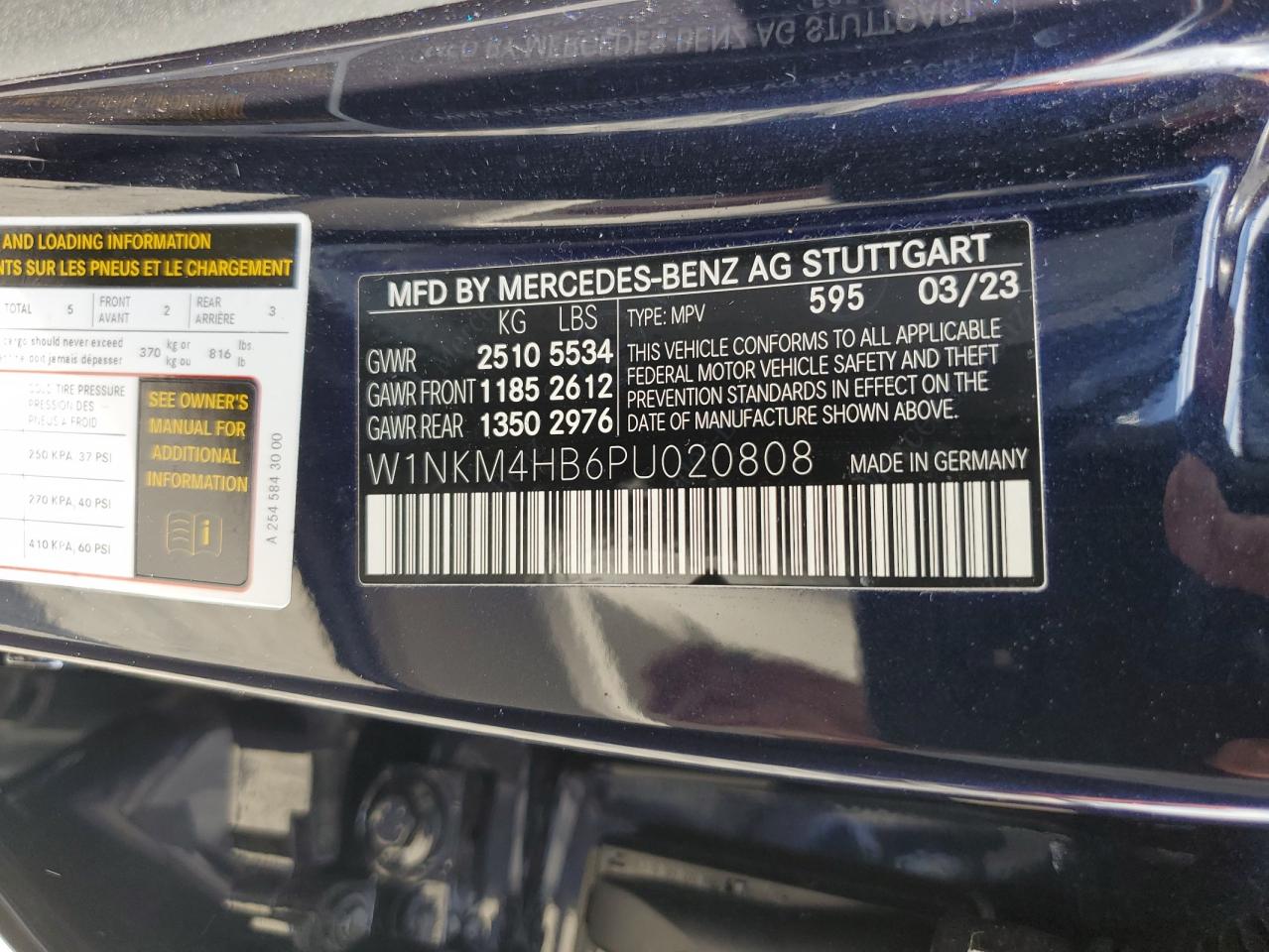 2023 Mercedes-Benz Glc 300 4Matic VIN: W1NKM4HB6PU020808 Lot: 63752515