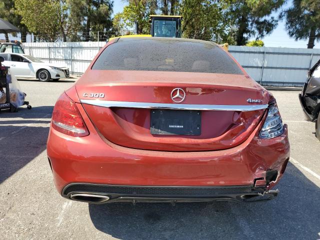  MERCEDES-BENZ C-CLASS 2017 Burgundy