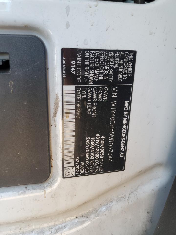 2021 Mercedes-Benz Sprinter 2500 VIN: W1Y40CHY5MT067044 Lot: 63581555