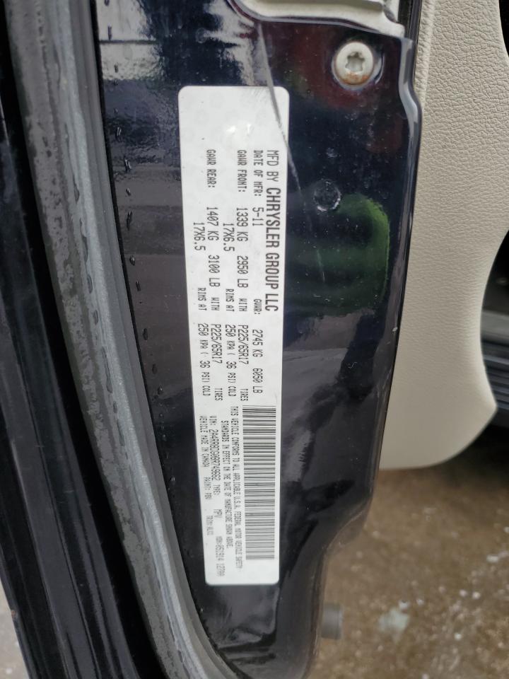 2011 Chrysler Town & Country Touring L VIN: 2A4RR8DG0BR749662 Lot: 64983135
