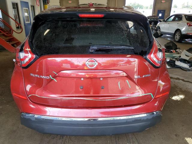  NISSAN MURANO 2016 Czerwony