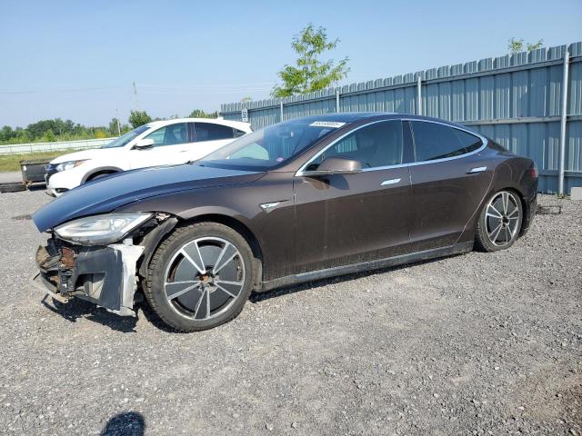  TESLA MODEL S 2013 tan
