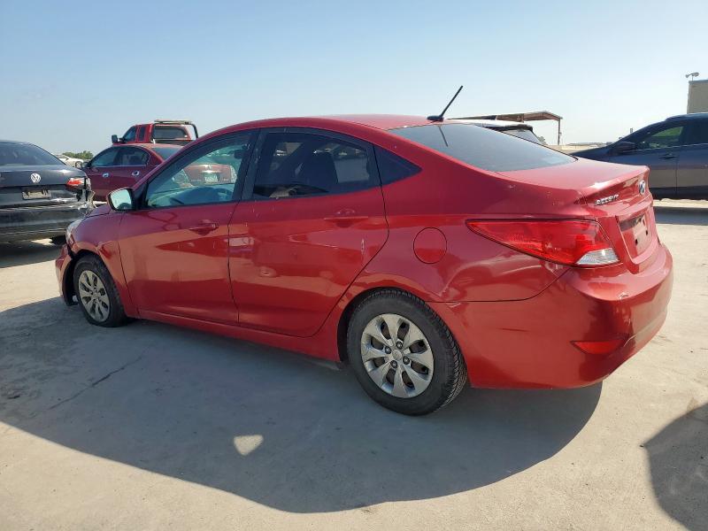 Sedans HYUNDAI ACCENT 2017 Czerwony
