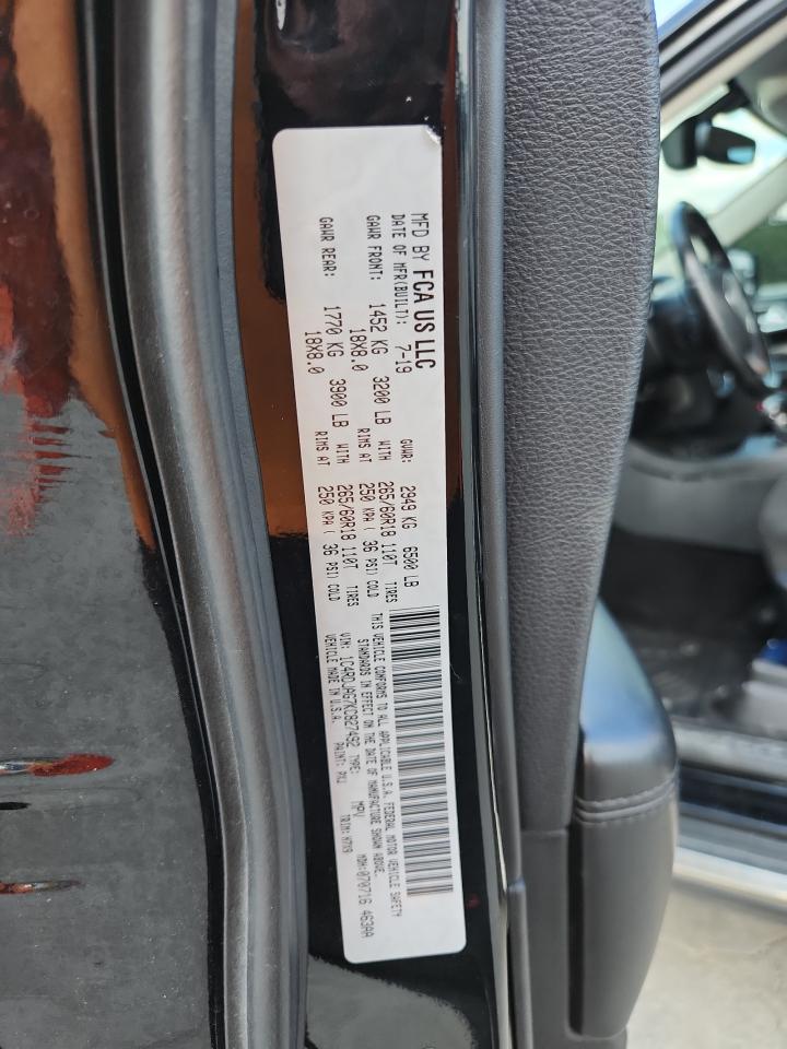 2019 Dodge Durango Sxt VIN: 1C4RDJAG7KC827492 Lot: 65054475