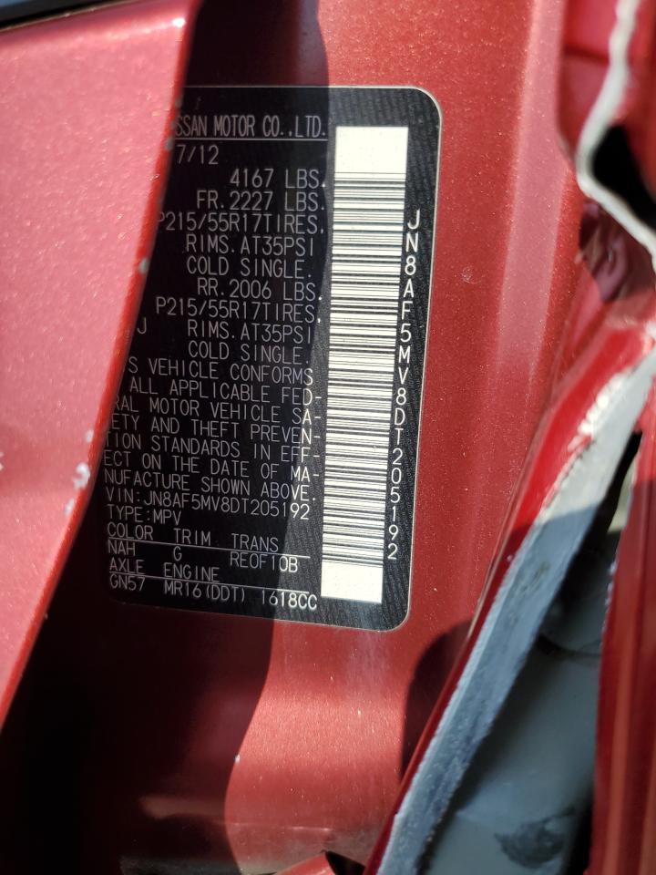 2013 Nissan Juke S VIN: JN8AF5MV8DT205192 Lot: 64187055