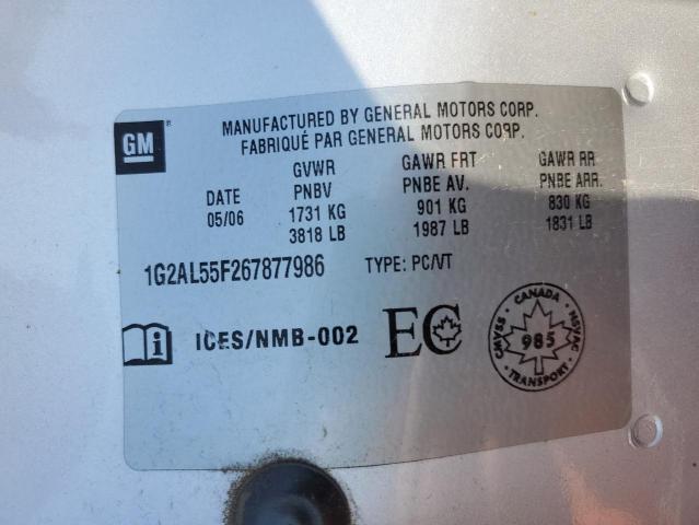 2006 PONTIAC PURSUIT SE  