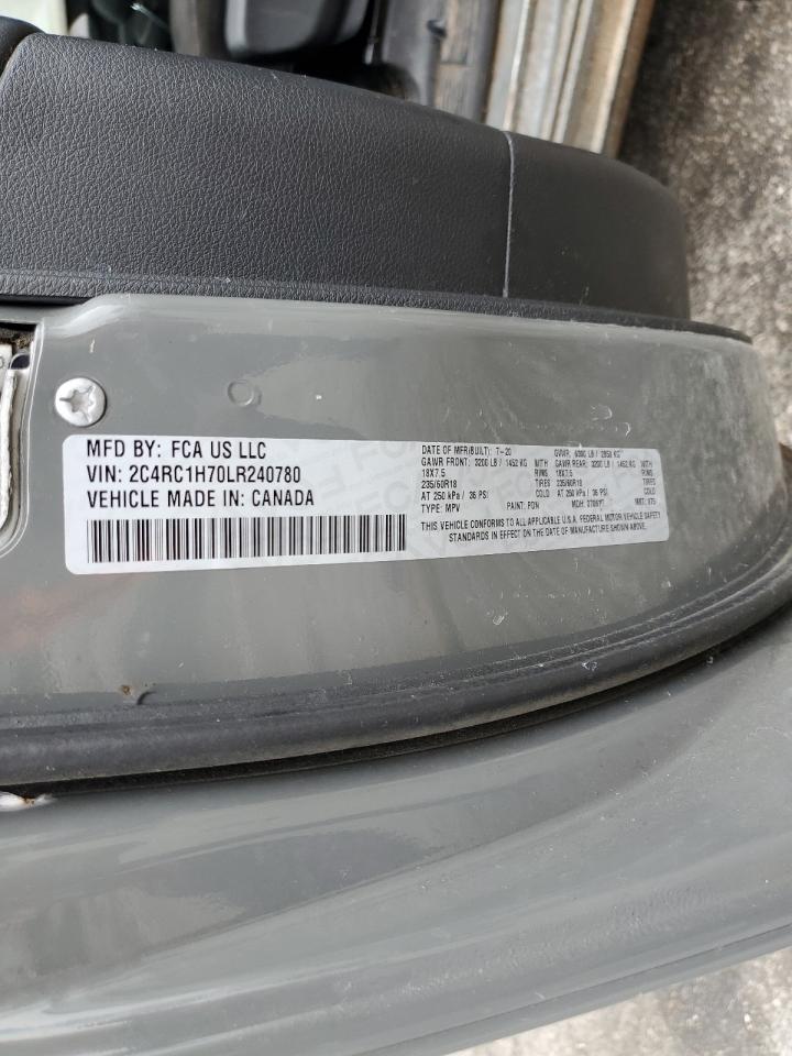 2020 Chrysler Pacifica Hybrid Touring VIN: 2C4RC1H70LR240780 Lot: 65603485