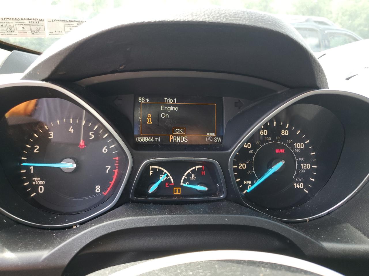 2017 Ford Escape Se VIN: 1FMCU0GD0HUD92360 Lot: 65399535