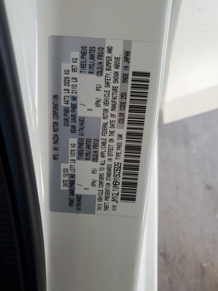 2021 Mazda 6 Touring VIN: JM1GL1VM6M1603929 Lot: 63455305