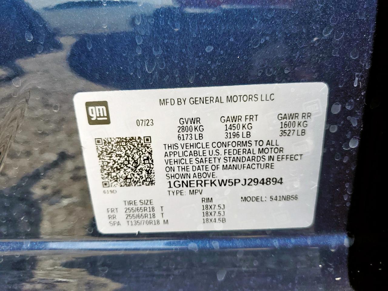 2023 Chevrolet Traverse Ls VIN: 1GNERFKW5PJ294894 Lot: 64830815
