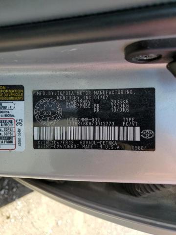 2007 TOYOTA CAMRY LE  