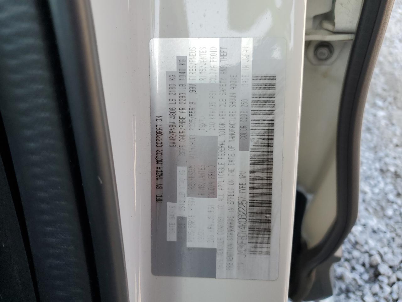 2019 Mazda Cx-5 Grand Touring Reserve VIN: JM3KFBDY4K0622257 Lot: 64188895