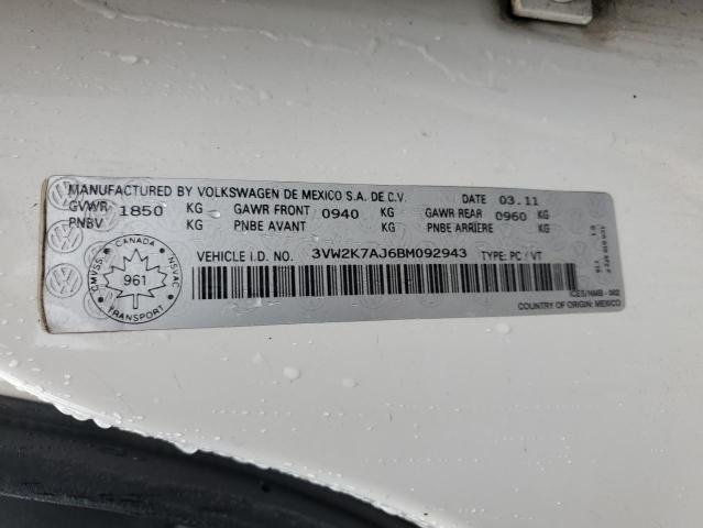 2011 VOLKSWAGEN JETTA BASE  