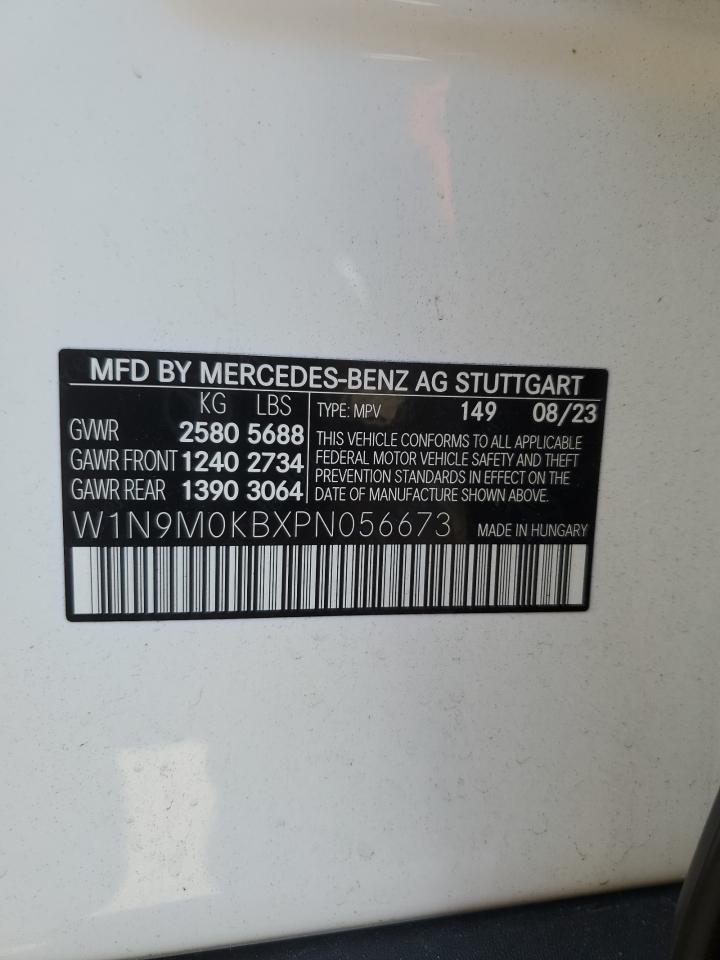 2023 Mercedes-Benz Eqb 300 4Matic VIN: W1N9M0KBXPN056673 Lot: 67119875
