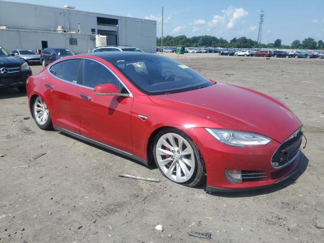 Hatchbacks TESLA MODEL S 2014 Red