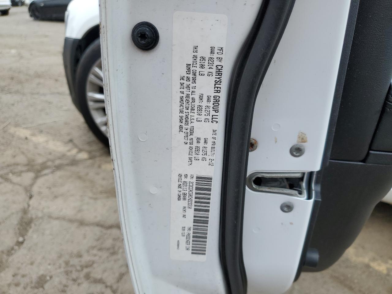 2012 Chrysler 300 Limited VIN: 2C3CCACG0CH223310 Lot: 63749475