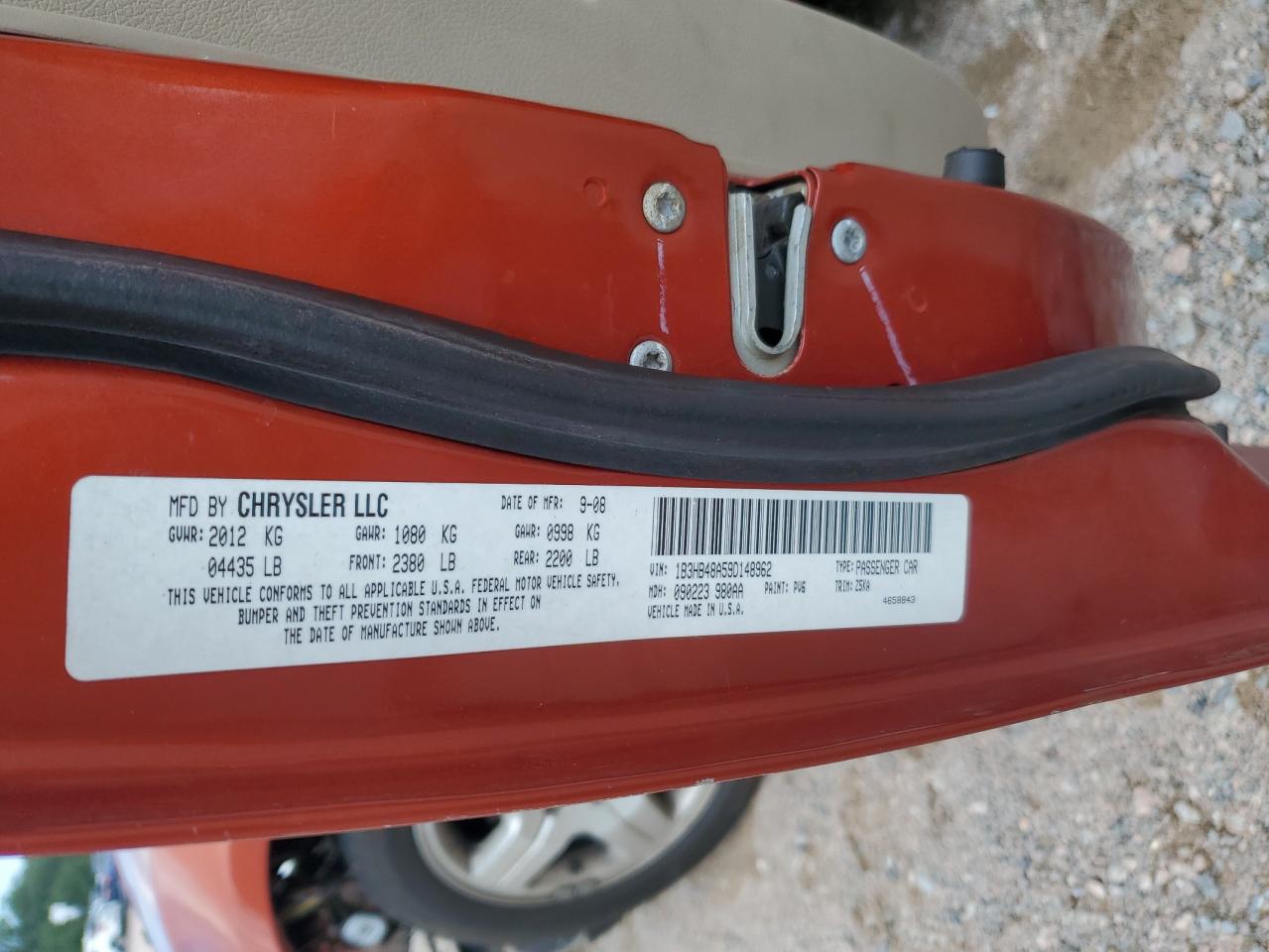 2009 Dodge Caliber Sxt VIN: 1B3HB48A59D148962 Lot: 63202205