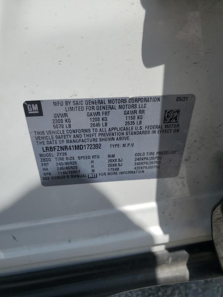 2021 Buick Envision Essence VIN: LRBFZNR41MD172392 Lot: 63262215