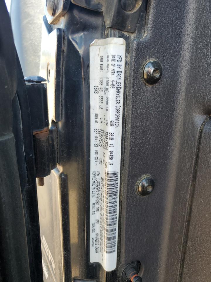 2000 Jeep Wrangler / Tj Se VIN: 1J4FA29P1YP787363 Lot: 63854015