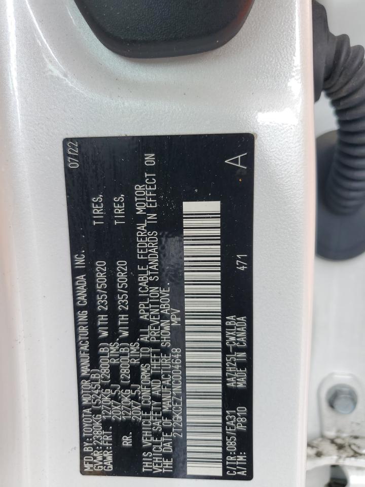 2022 Lexus Nx 350H VIN: 2T2GKCEZ1NC004648 Lot: 63384605