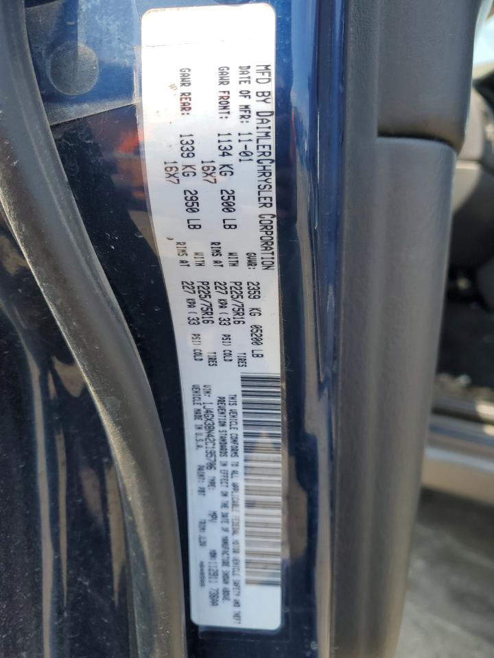 2002 Jeep Grand Cherokee Sport VIN: 1J4GX38N42C195706 Lot: 64054105