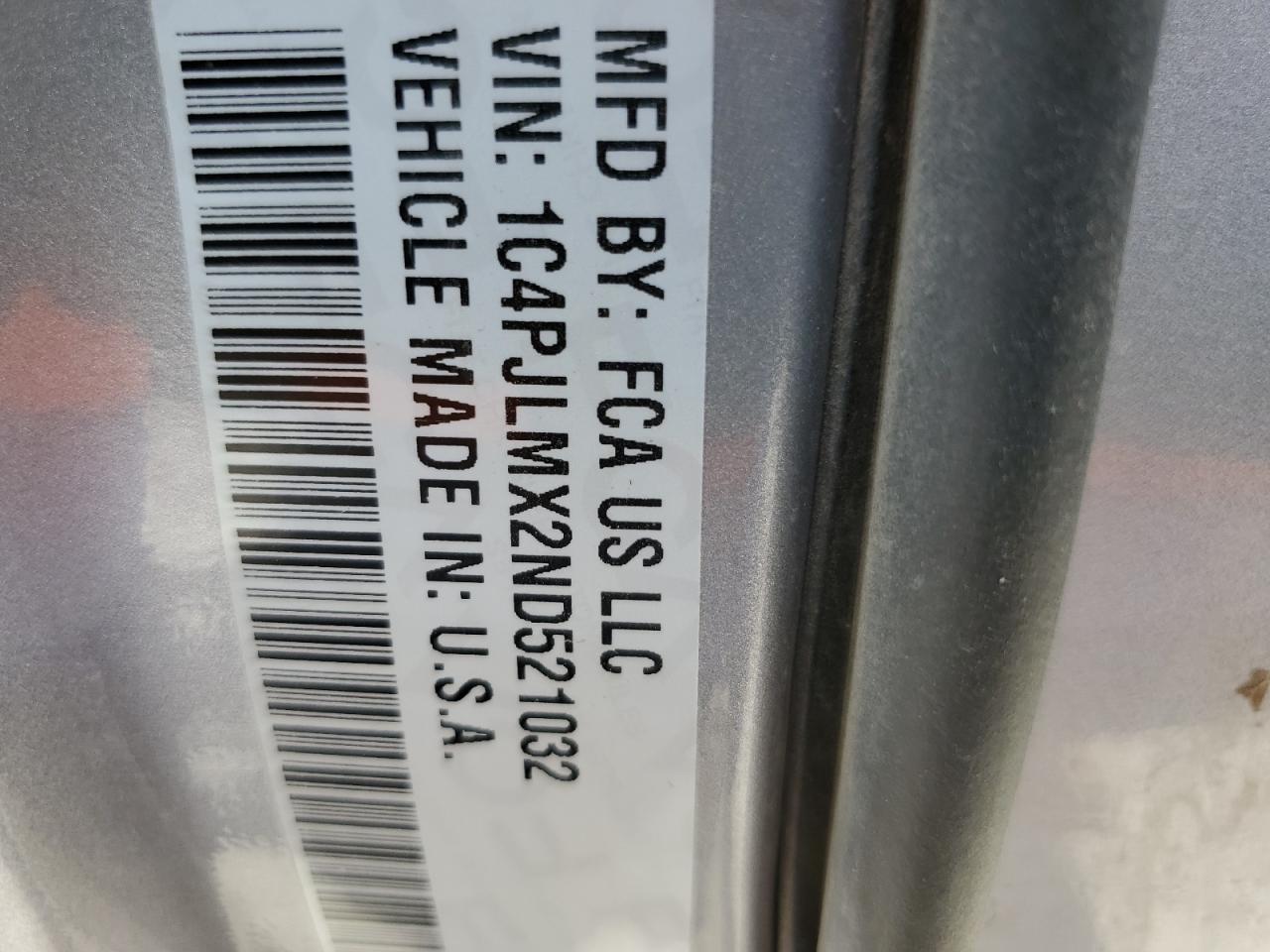 2022 Jeep Cherokee Latitude Lux VIN: 1C4PJLMX2ND521032 Lot: 65987145