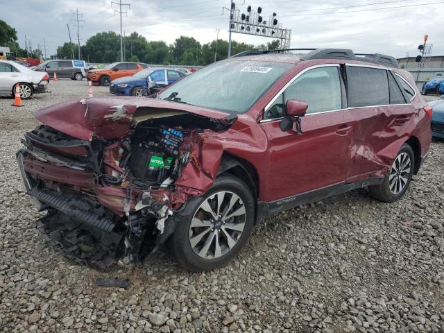  SUBARU OUTBACK 2017 Czerwony