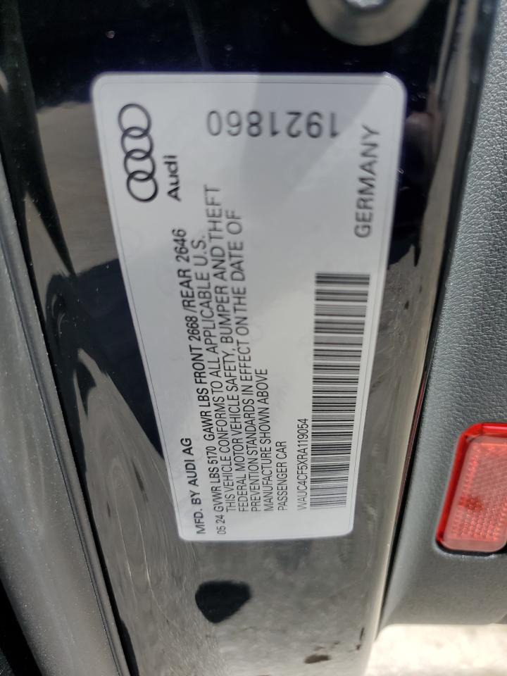 2024 Audi S5 Premium Plus VIN: WAUC4CF5XRA119054 Lot: 63366815