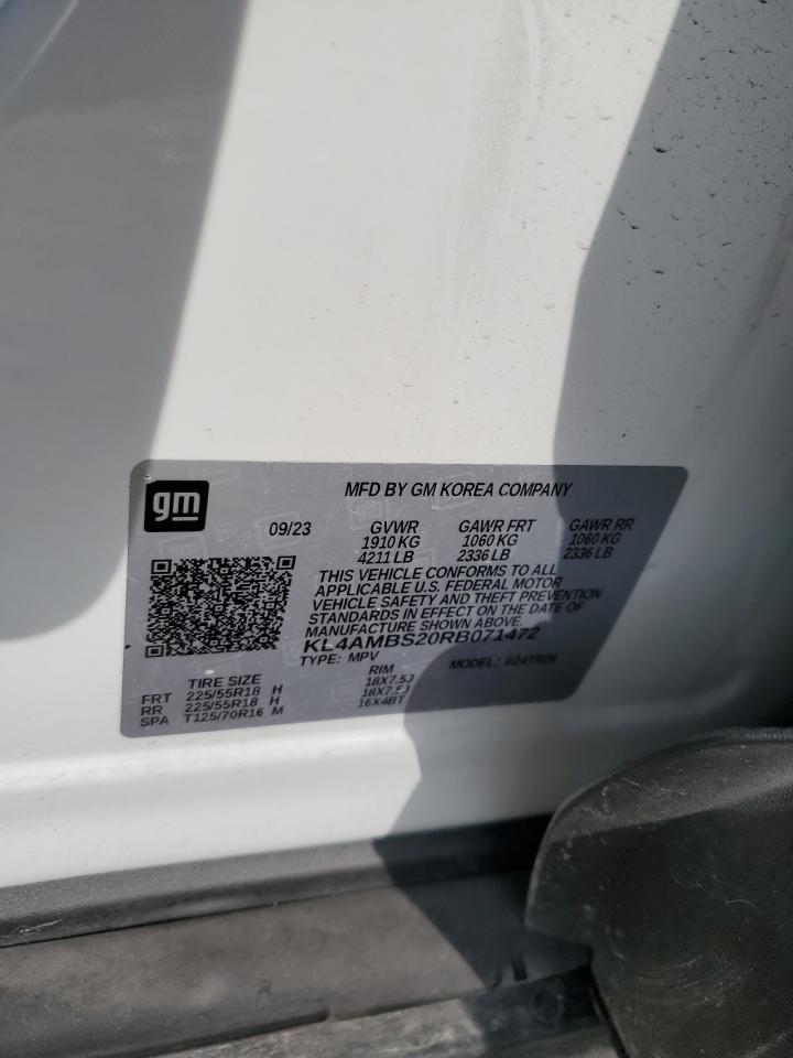 2024 Buick Encore Gx Preferred VIN: KL4AMBS20RB071472 Lot: 63601915