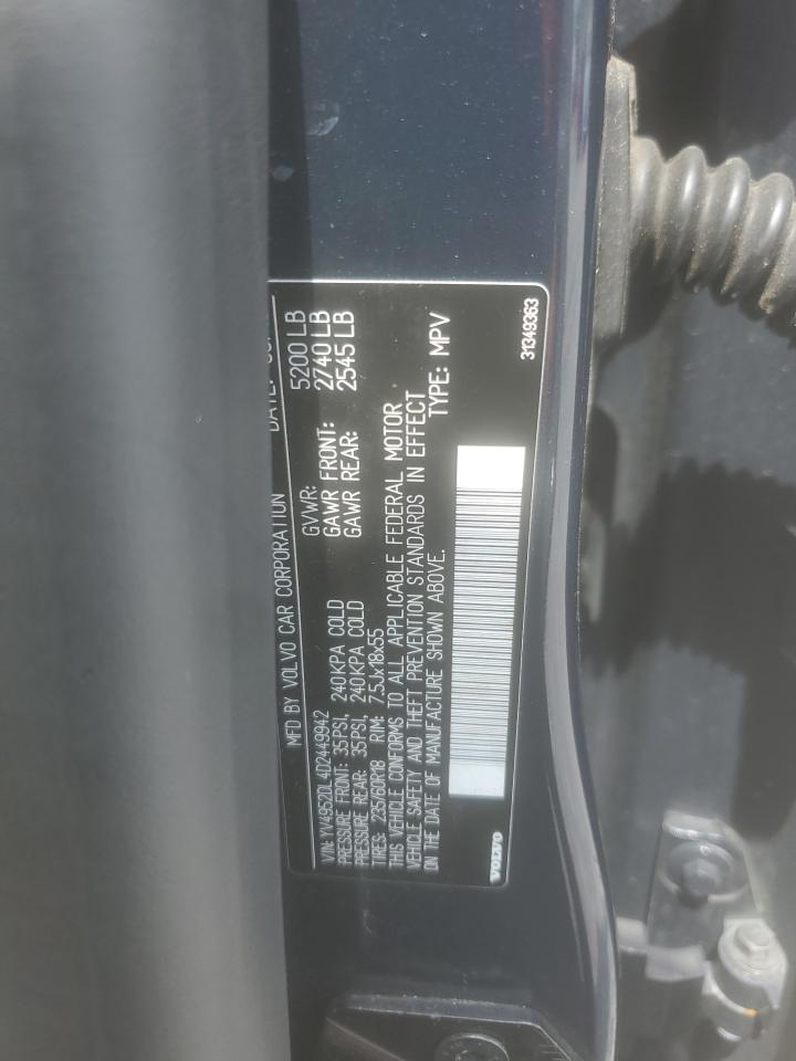 2013 Volvo Xc60 3.2 VIN: YV4952DL4D2449942 Lot: 64734805