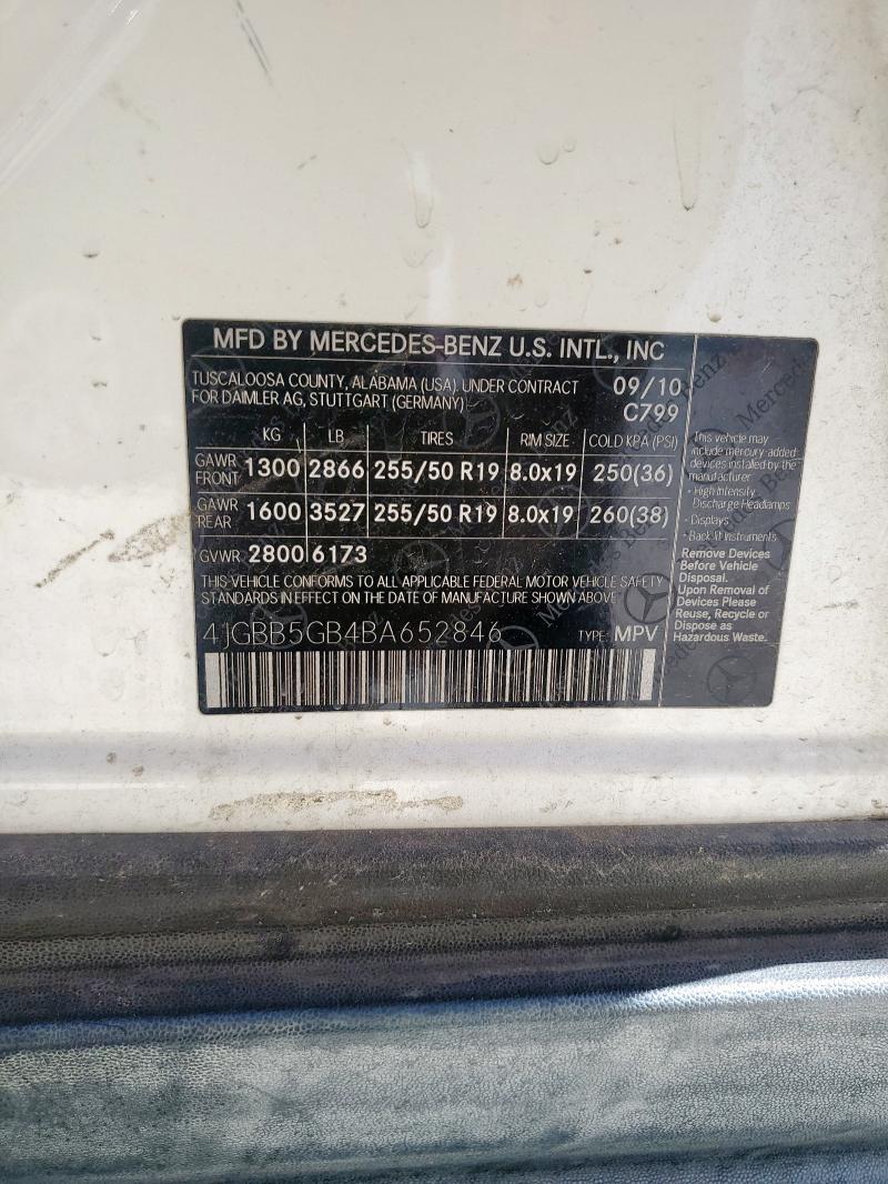 2011 MERCEDES-BENZ ML 350  
