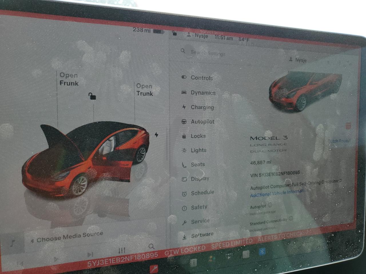 2022 Tesla Model 3 VIN: 5YJ3E1EB2NF180895 Lot: 63252055