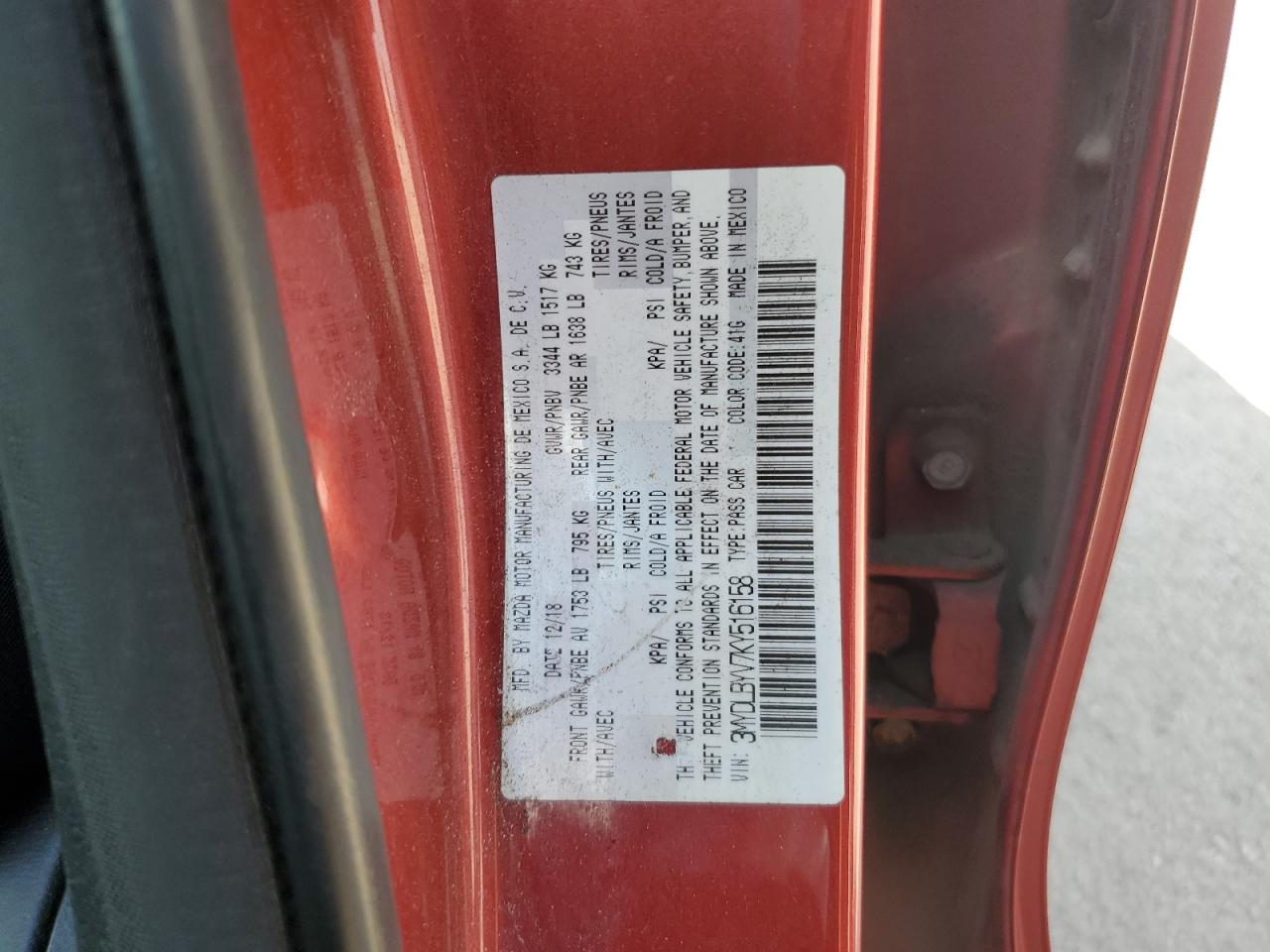 2019 Toyota Yaris L VIN: 3MYDLBYV7KY516158 Lot: 61558455