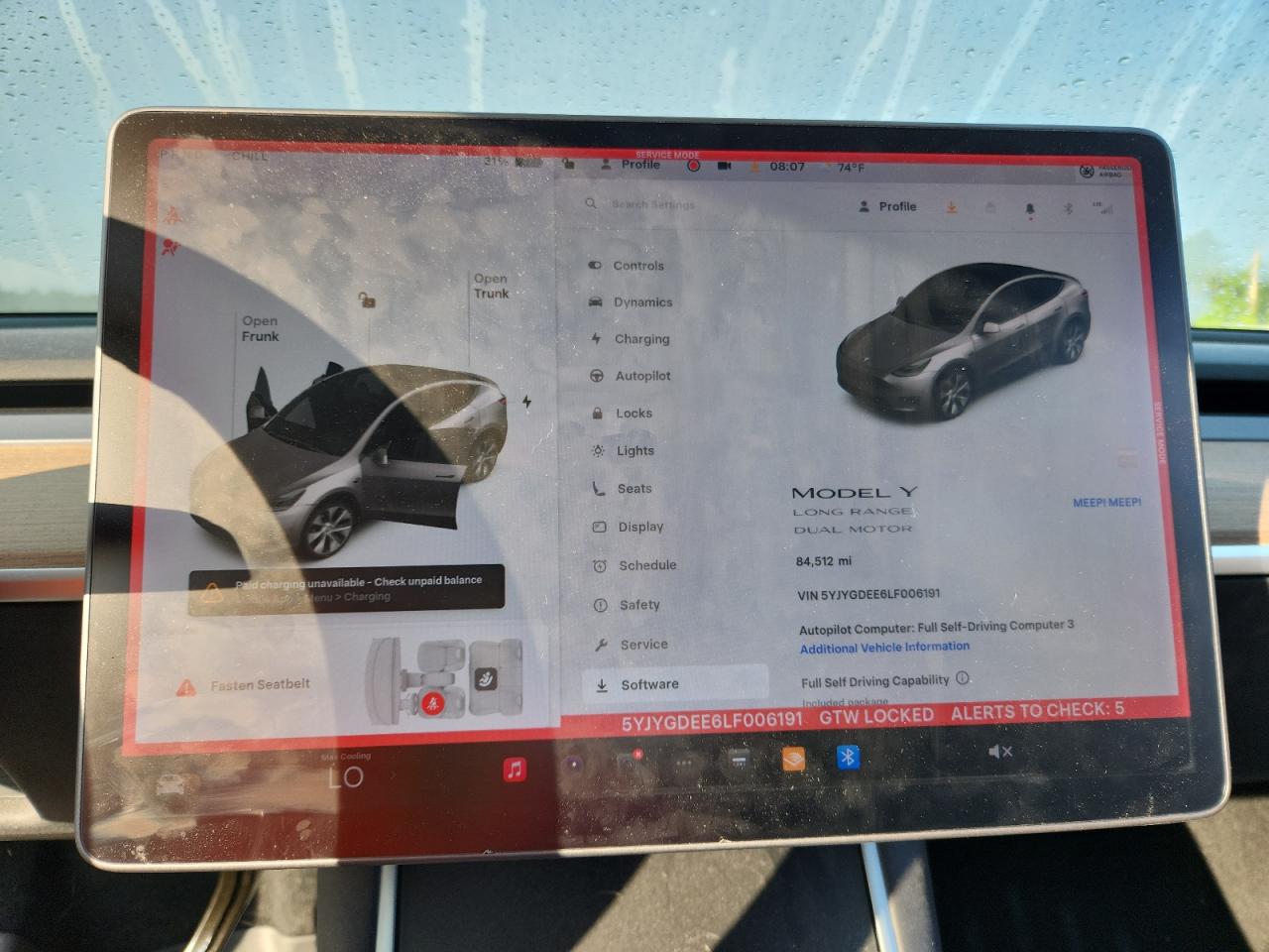 2020 Tesla Model Y VIN: 5YJYGDEE6LF006191 Lot: 64303795