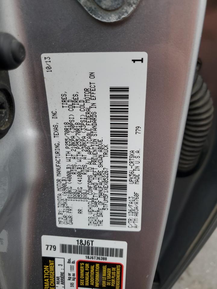 2014 Toyota Tundra Double Cab Sr VIN: 5TFUM5F1XEX052267 Lot: 64285785