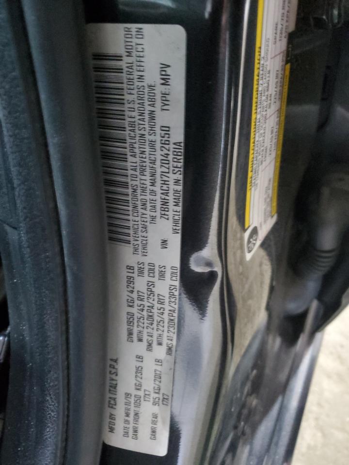 2020 Fiat 500L Lounge VIN: ZFBNFACH7LZ042650 Lot: 66167605