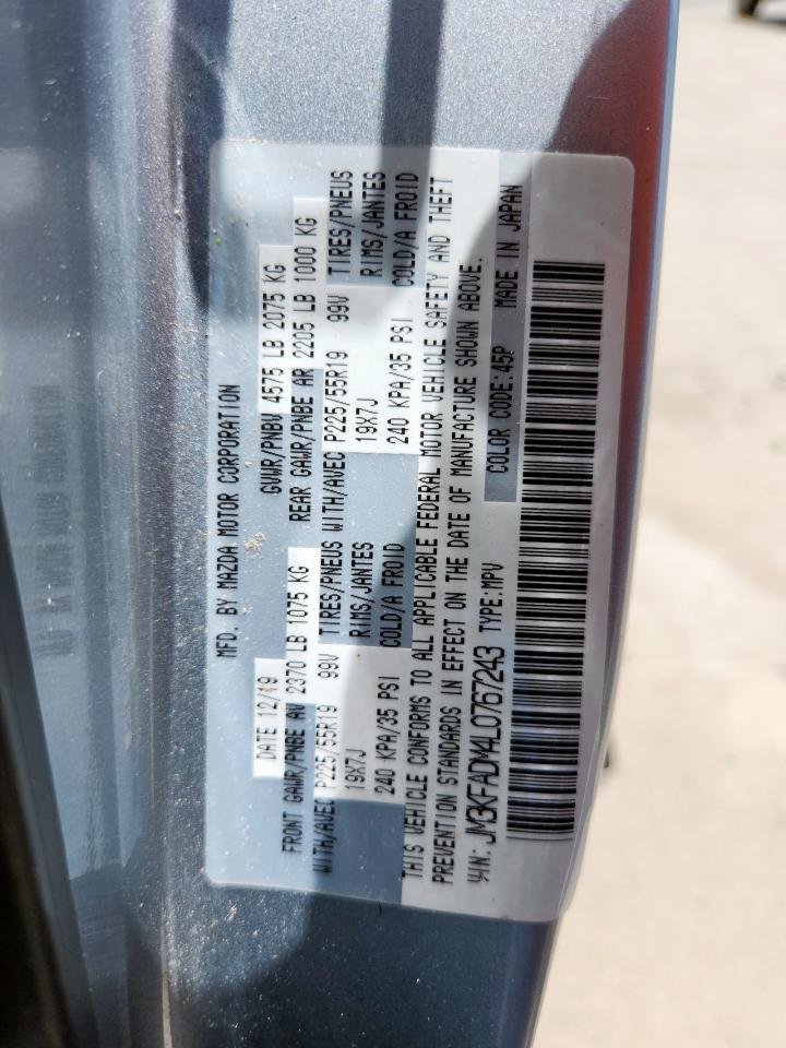 2020 Mazda Cx-5 Grand Touring VIN: JM3KFADM4L0767243 Lot: 64510065