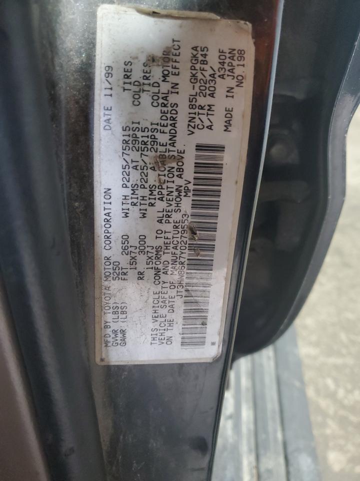 2000 Toyota 4Runner Sr5 VIN: JT3HN86R7Y0279553 Lot: 62220875
