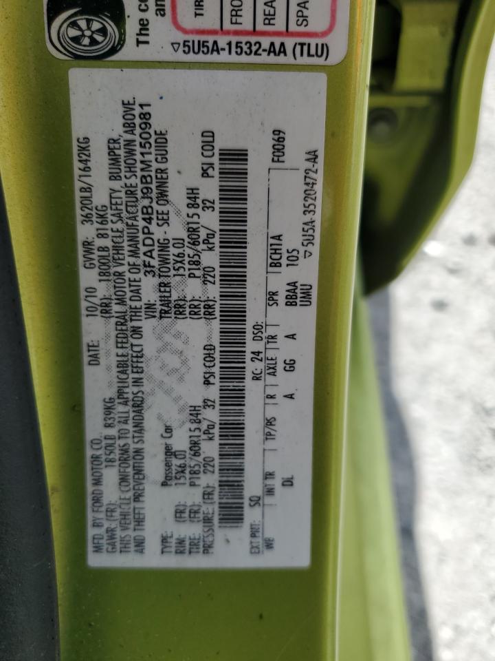 3FADP4BJ9BM150981 2011 Ford Fiesta Se