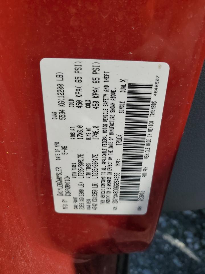 2006 Dodge Ram 3500 St VIN: 3D7MX48C66G264658 Lot: 63411615