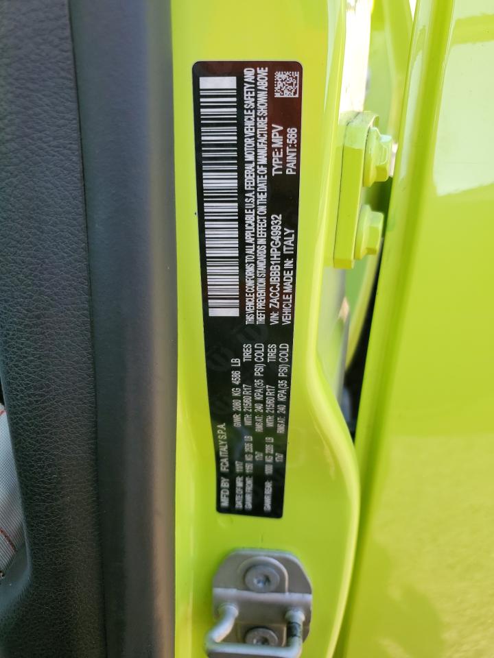 2017 Jeep Renegade Latitude VIN: ZACCJBBB1HPG49932 Lot: 65425905