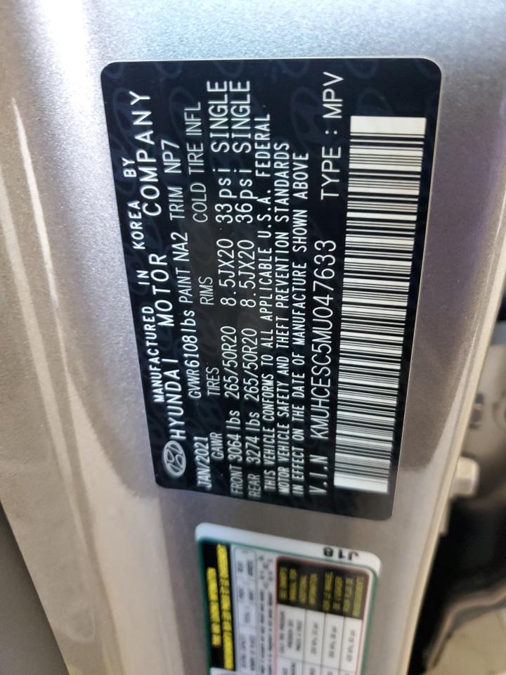 2021 Genesis Gv80 Base VIN: KMUHCESC5MU047633 Lot: 63940975