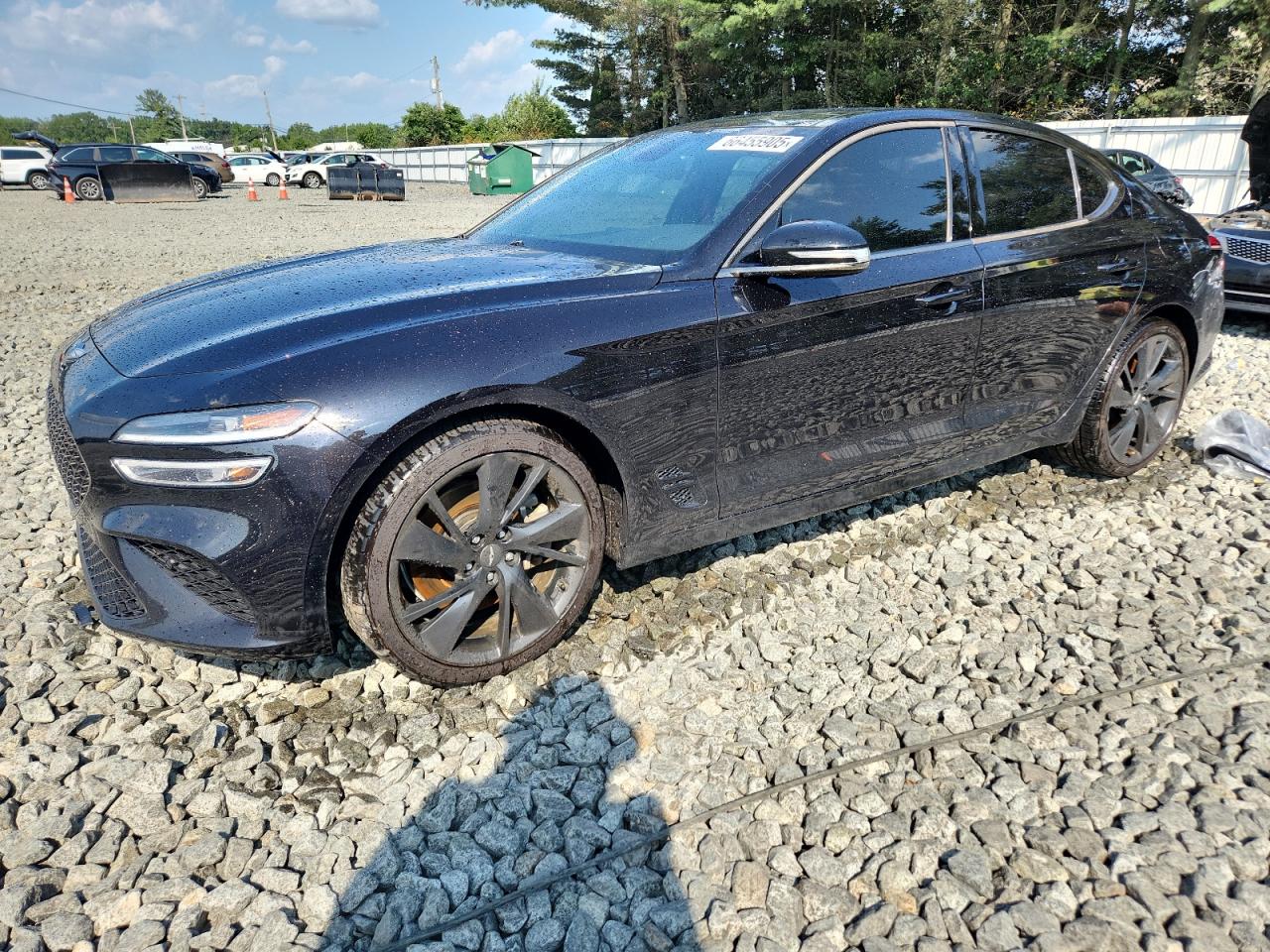 2022 Genesis G70 Base black null gas KMTG54TE3NU081771 photo #1