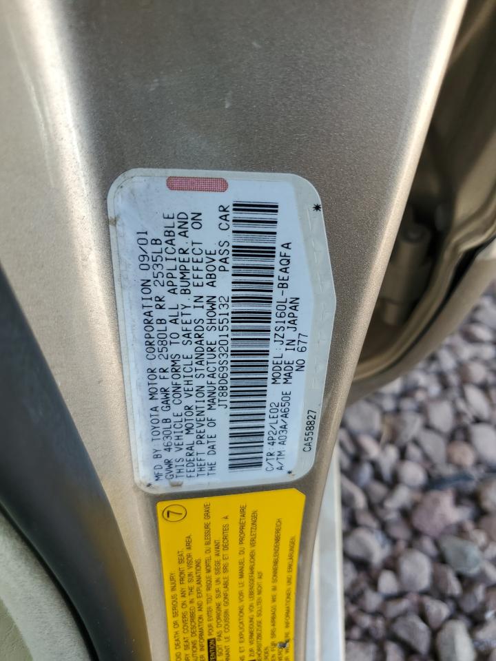 2002 Lexus Gs 300 VIN: JT8BD69S320155132 Lot: 64249355