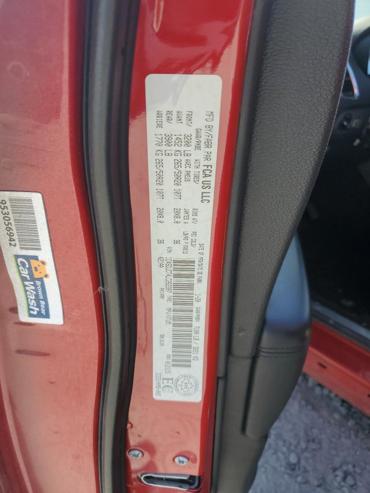 2020 Dodge Durango R/T VIN: 1C4SDJCT4LC262387 Lot: 65096995