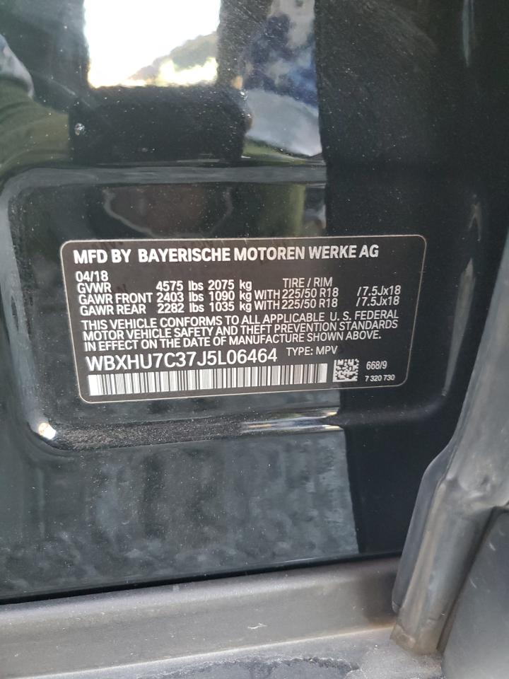 2018 BMW X1 Sdrive28I VIN: WBXHU7C37J5L06464 Lot: 66481775