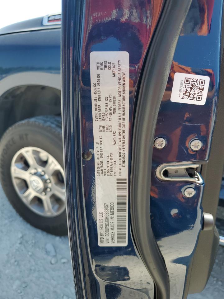 2024 Ram 2500 Big Horn VIN: 3C6UR5DJXRG323057 Lot: 63738315