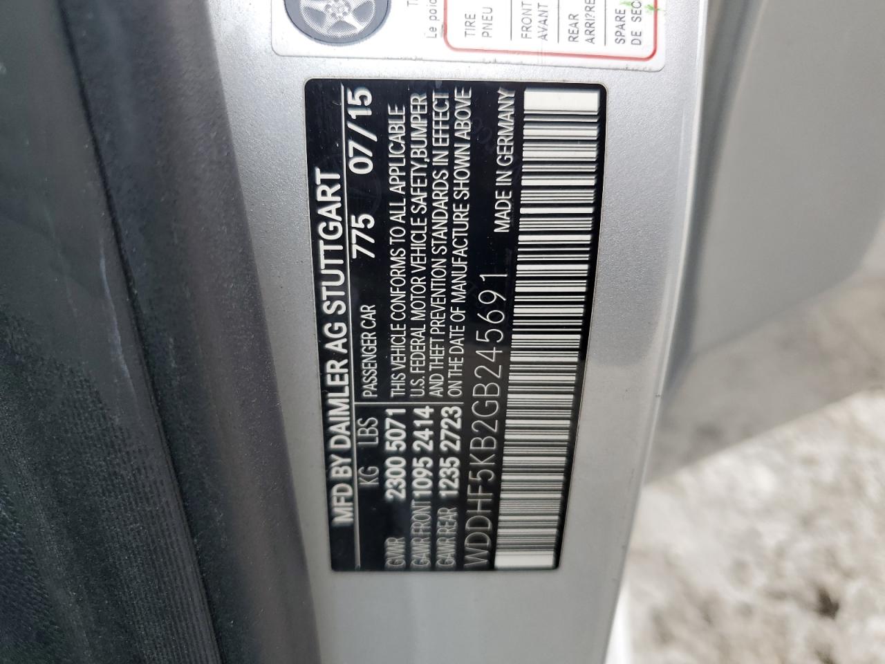 2024 Mercedes-Benz E 350 VIN: WDDHF5KB2GB245691 Lot: 64592775
