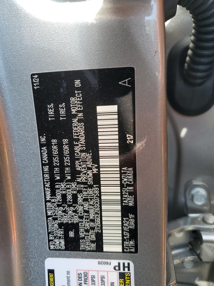 2025 Lexus Nx 350 Premium VIN: 2T2GGCEZ6SC075891 Lot: 63339265