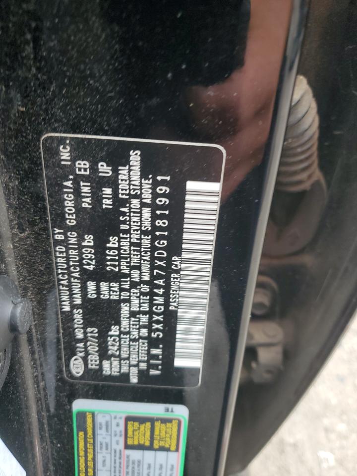 2013 Kia Optima Lx VIN: 5XXGM4A7XDG181991 Lot: 63386695